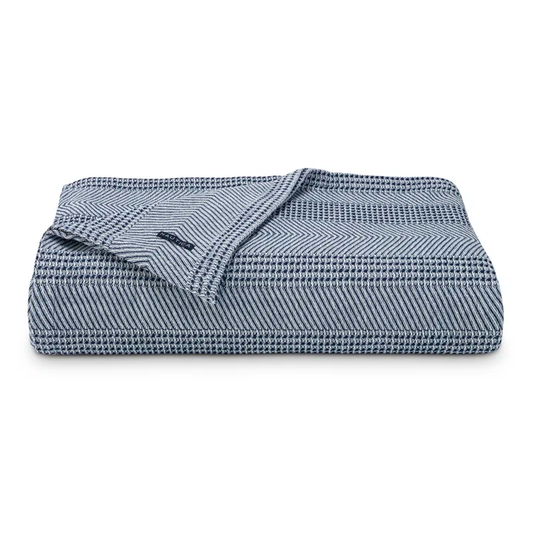 Nautica Nautica Chevron Stripe Cotton Blanket