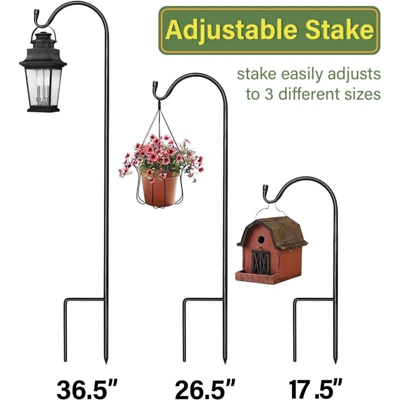 Shepherds Hooks for Outdoor Garden Stakes