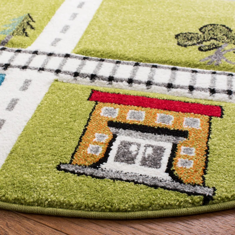 Andover Mills™ Baby & Kids Gaven Green/Ivory Rug