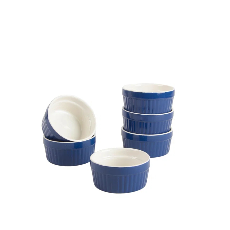 Ten Strawberry Street 4oz Stoneware Ramekins (Set of 6)