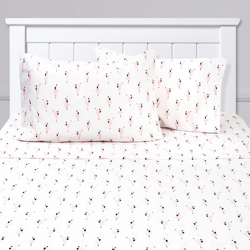 Sweet Home Collection Ballerina Bed Sheet Set