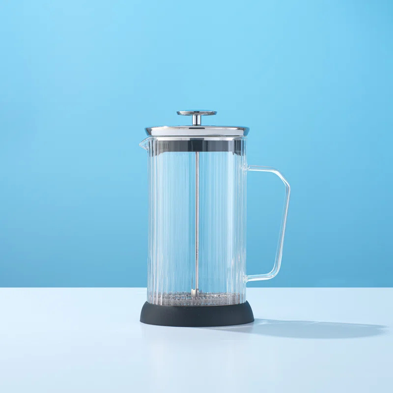 JoyJolt JG10327 JoyJolt Savor Fluted French Press Coffee and Tea Maker, 33.8oz