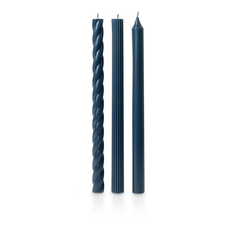 ILLUME Beautifully Done Unscented Assorted Candle Tapers 3-Pack