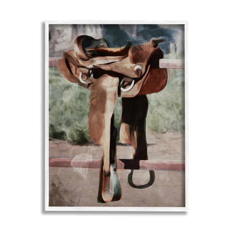 Stupell Industries " Abstract Equestrian Saddle " by Milli Villa