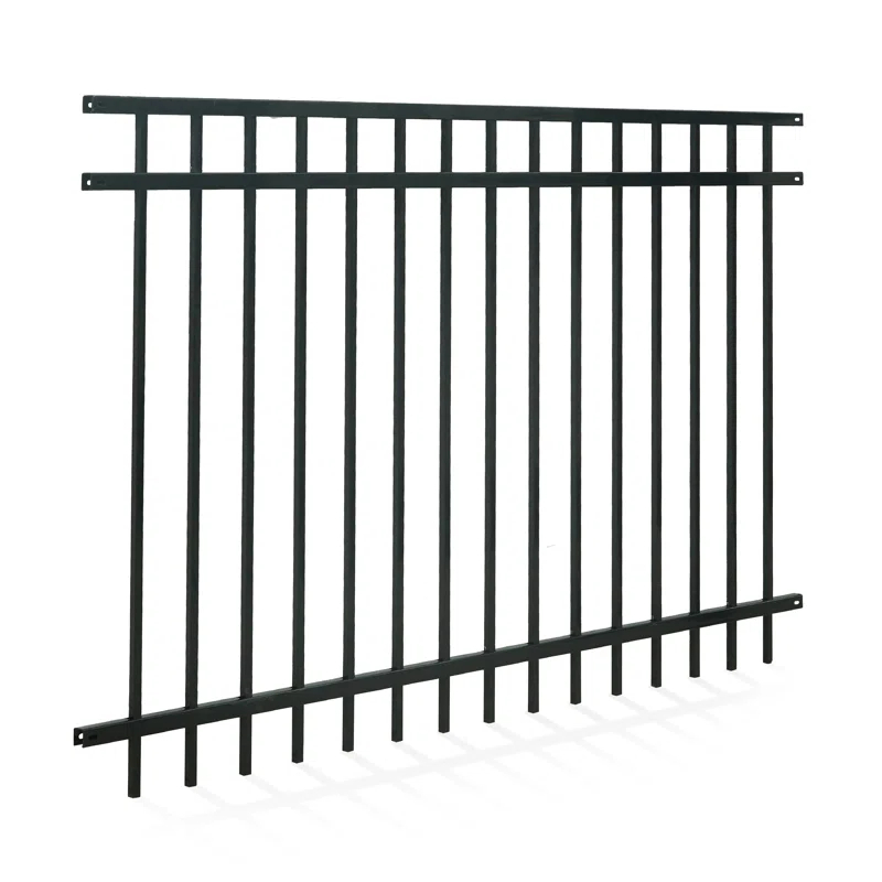 Fencer Wire Fencer Wire 4/ 5/ 6FT H X 6FT W Heavy Duty Flat Top Fence Barrier Panel, Anti-Rust Metal Fencing Panel