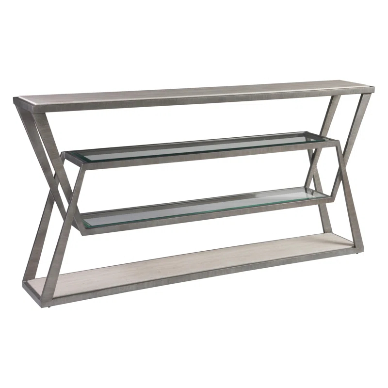 Artistica Home Signature Designs Adamo Silver Gray Console