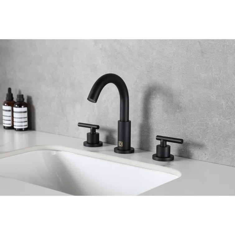 Elegant Home Living Leah Widespread 2-handle Bathroom Faucet FAV-1009MBK