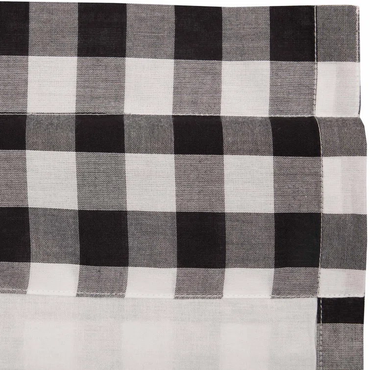 VHC Brands Annie Buffalo Check Plaid Cotton Tailored Window Valance