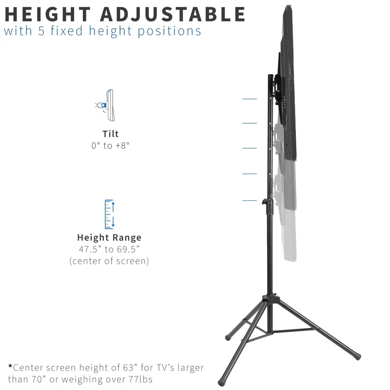 Vivo Portable Large TV Tripod