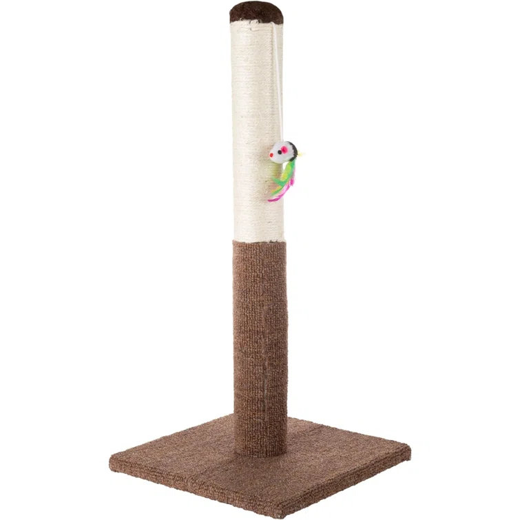 Petmaker Petmaker Cat Scratch Post with Hanging Toy