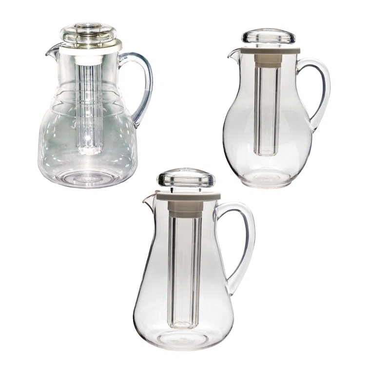 Service Ideas MWP Pitcher Plastic Pitcher with Ice Tube | Wayfair