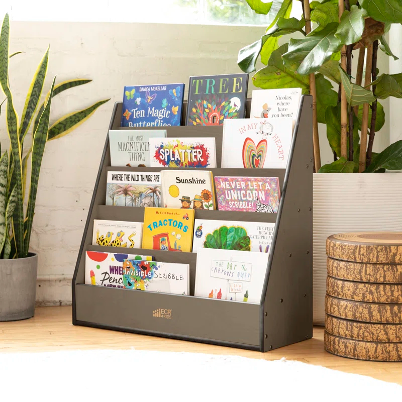 ECR4Kids Streamline Single-Sided Book Display with Storage