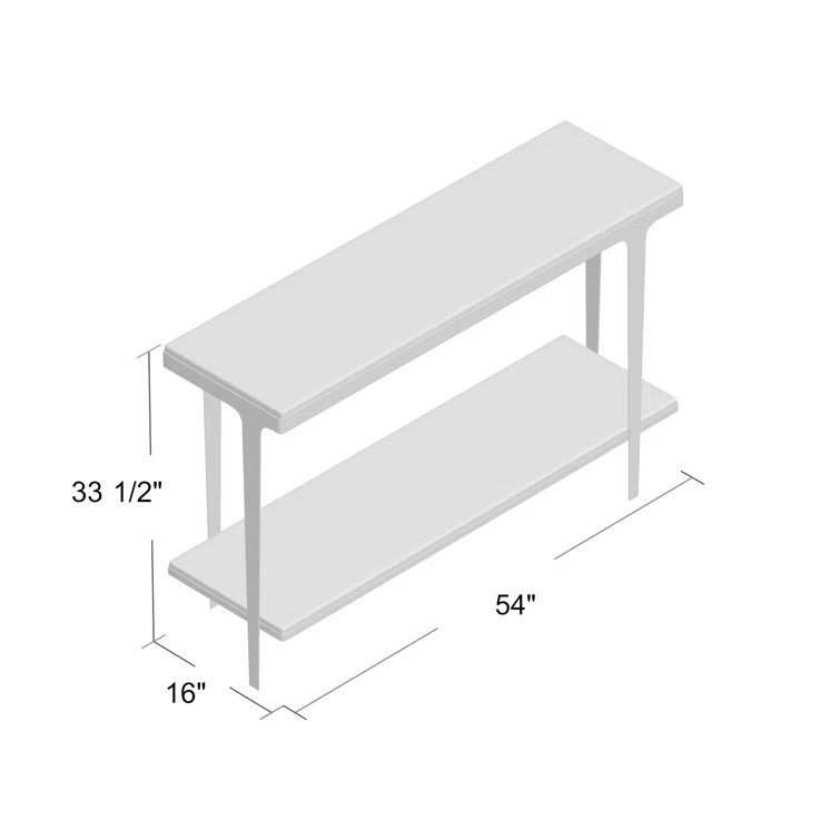 Theodore Alexander Cordell 54'' Marble Top Console Table