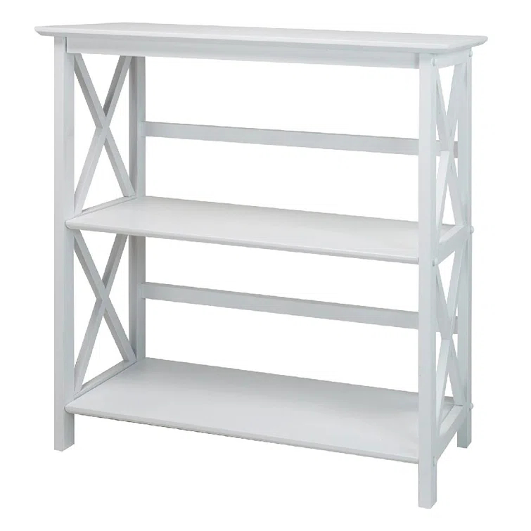 Ebern Designs Solid Wood Etagere Bookcase