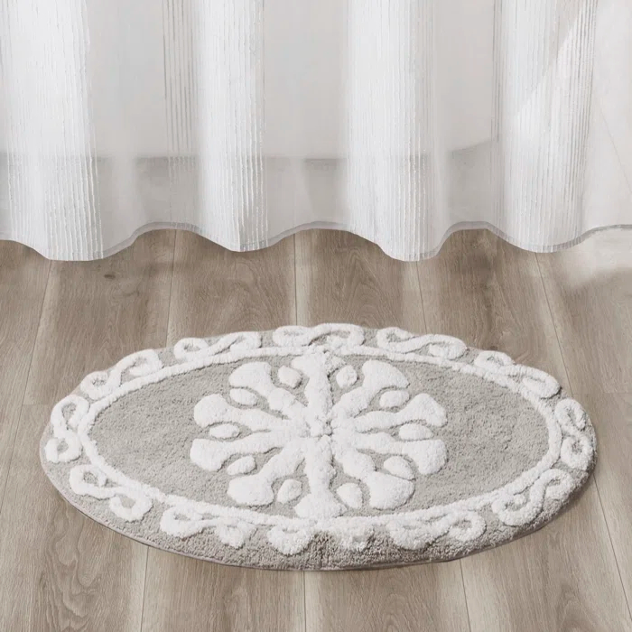 Madison Park Casablanca Medallion Cotton Tufted Bath Rug