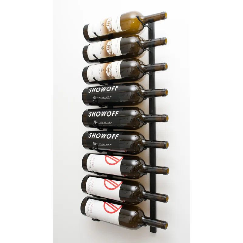 Rebrilliant Indurial Wall Mounted Wine Bottle Rack