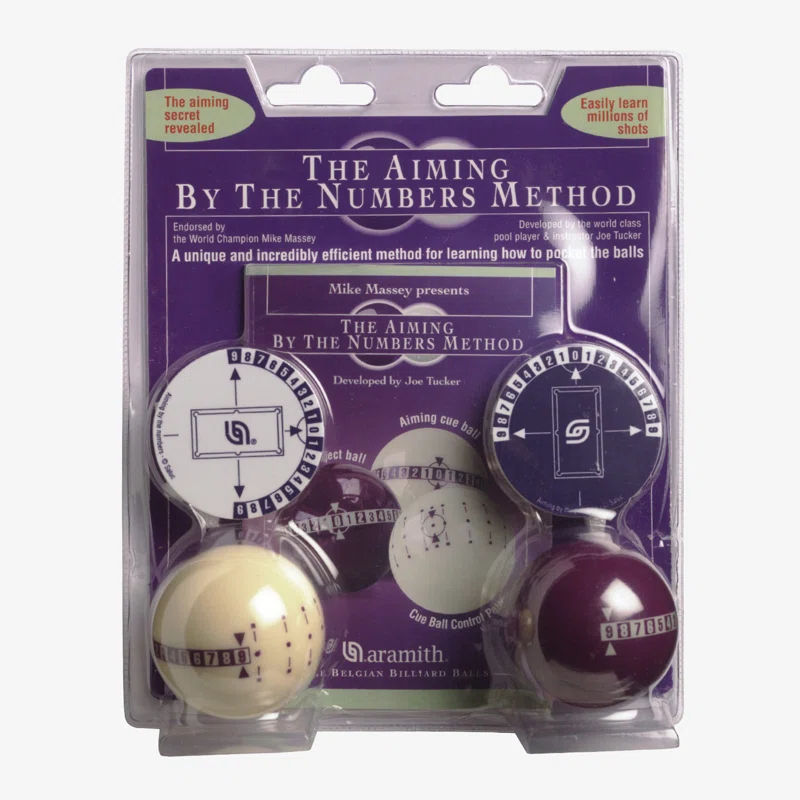 2-Piece Aim by Numbers Billiard Ball Set
