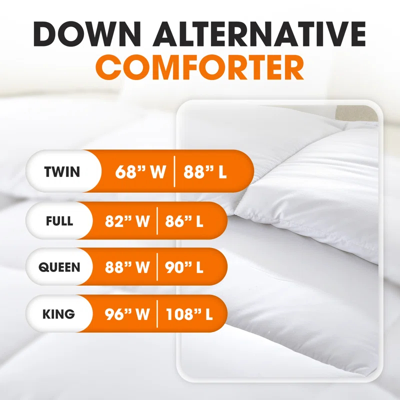 Alwyn Home Tanna All Season Microfiber Down Alternative Comforter