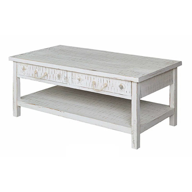 Beachcrest Home™ Solid Wood Coffee Table