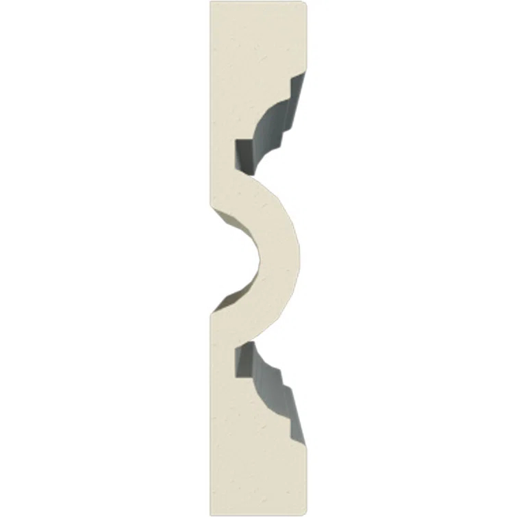 Ekena Millwork 4"H x 3/4"P x 94 1/2"L Gorleen Chair Rail (Set of 8)