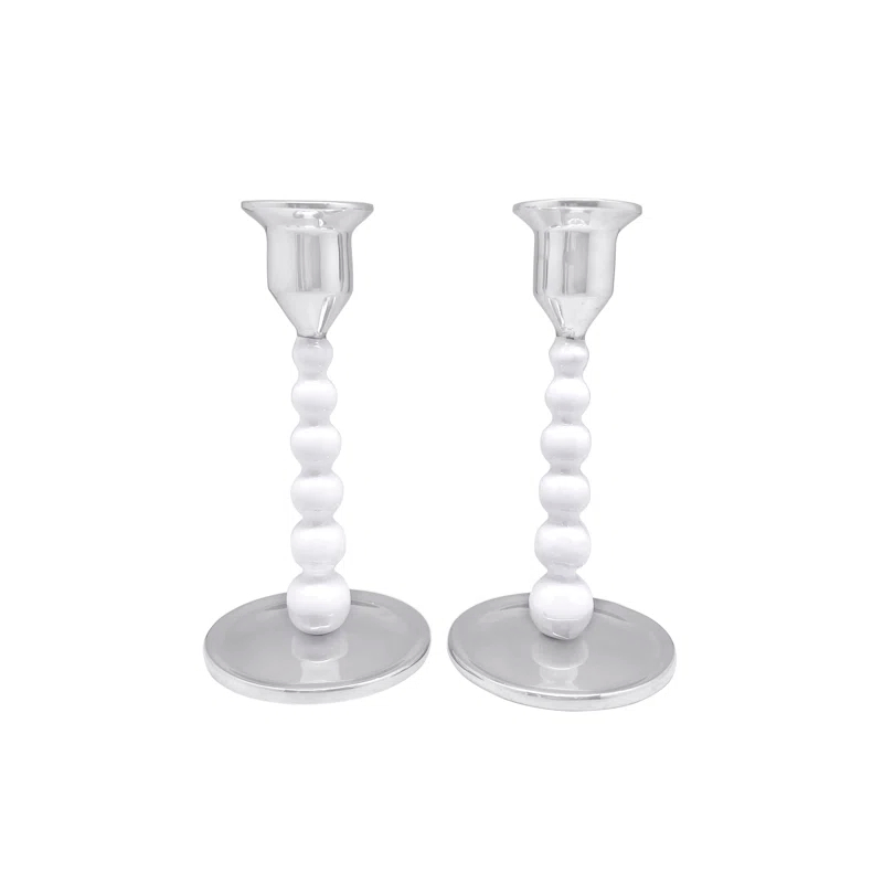 Aluminum Tabletop Candlestick (Set of 2)