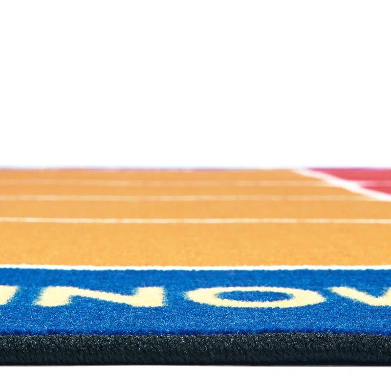 Carpets for Kids Premium Collection Classroom Seating Calendar Geometric Tufted Area Rug