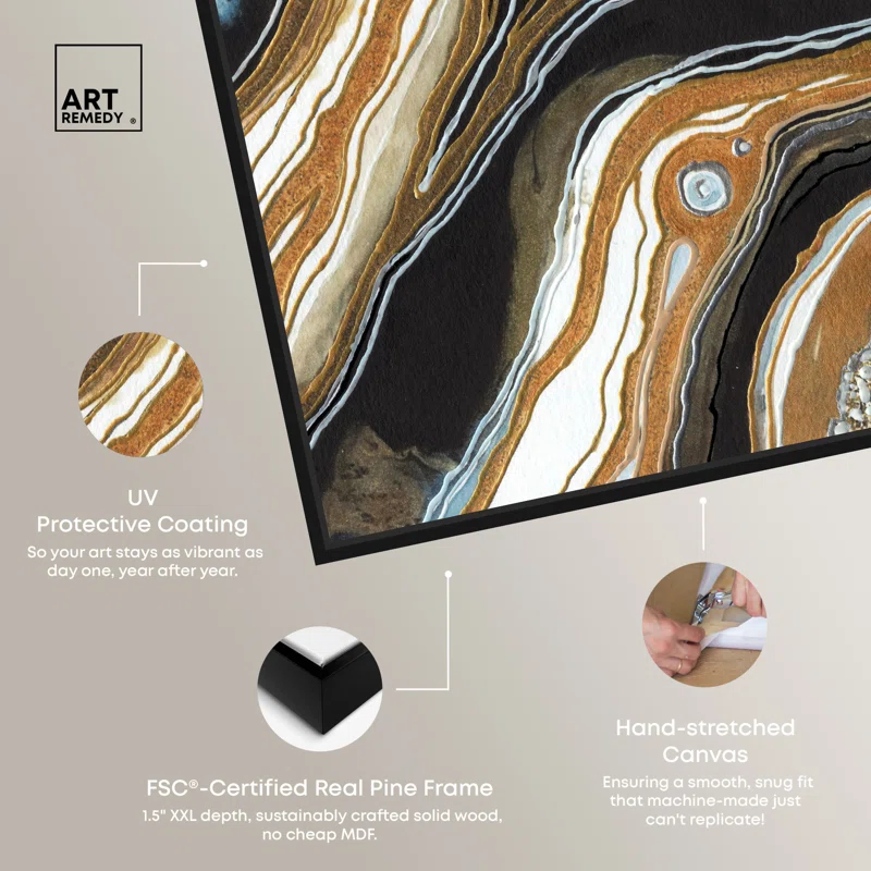Art Remedy Black and Gold I