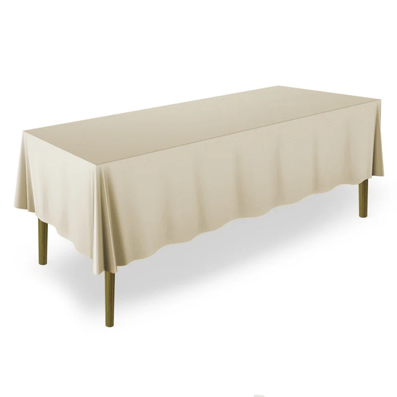 Lann's Linens Solid Color Rectangular Tablecloth