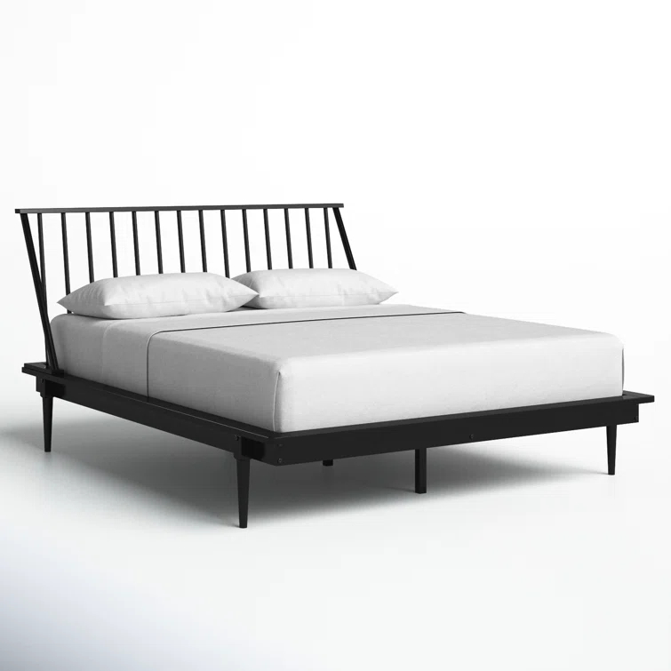 Mercury Row® Henline Solid Wood Platform Spindle Bed