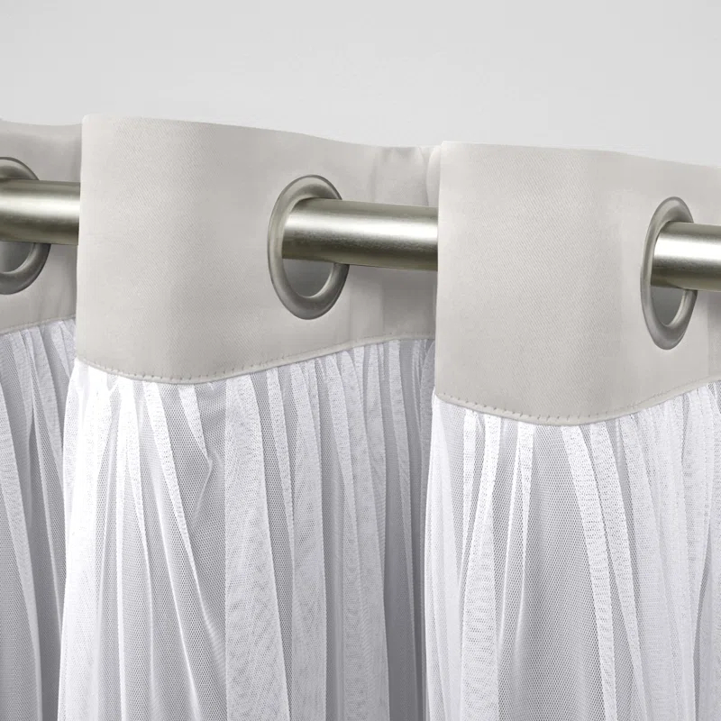 Amalgamated Textiles Catarina Linen Tailored 52'' W Window Valance