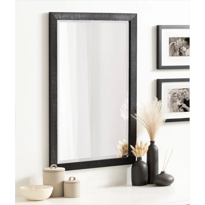Hokku Designs Farhi Rectangle Embossed Bathroom Wall Mirror