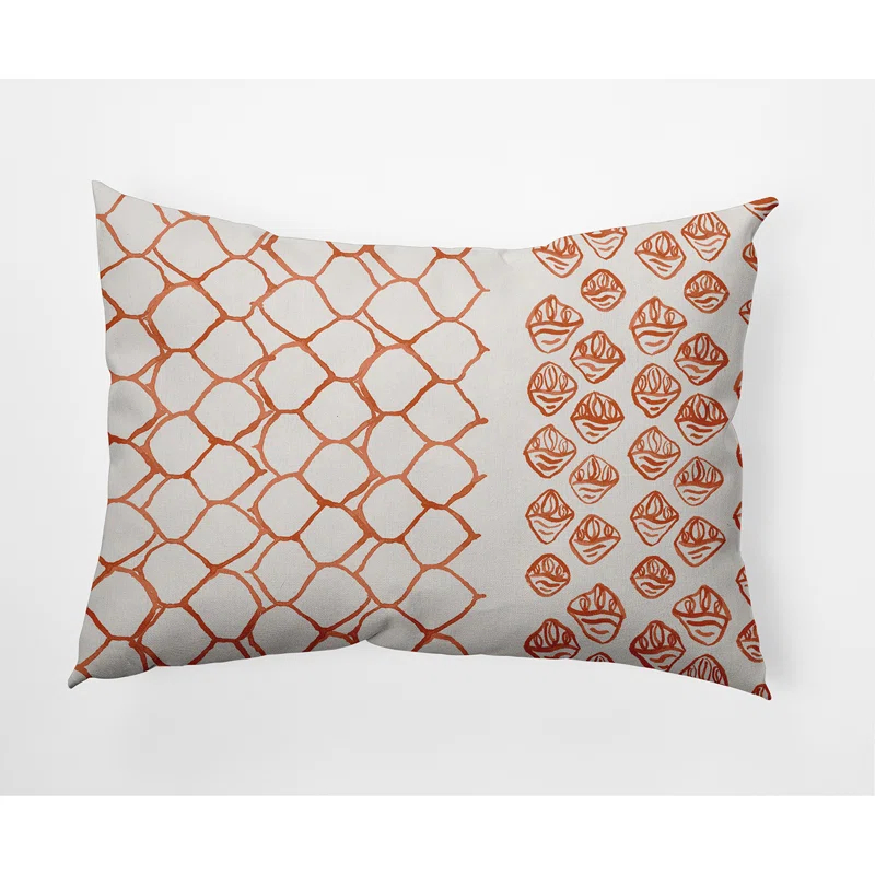 e by design Geometric Reversible Throw Pillow