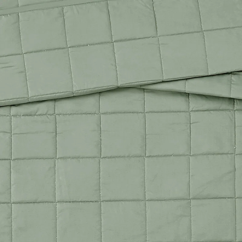 London Fog London Fog Garment Wash Solid Quilt Set