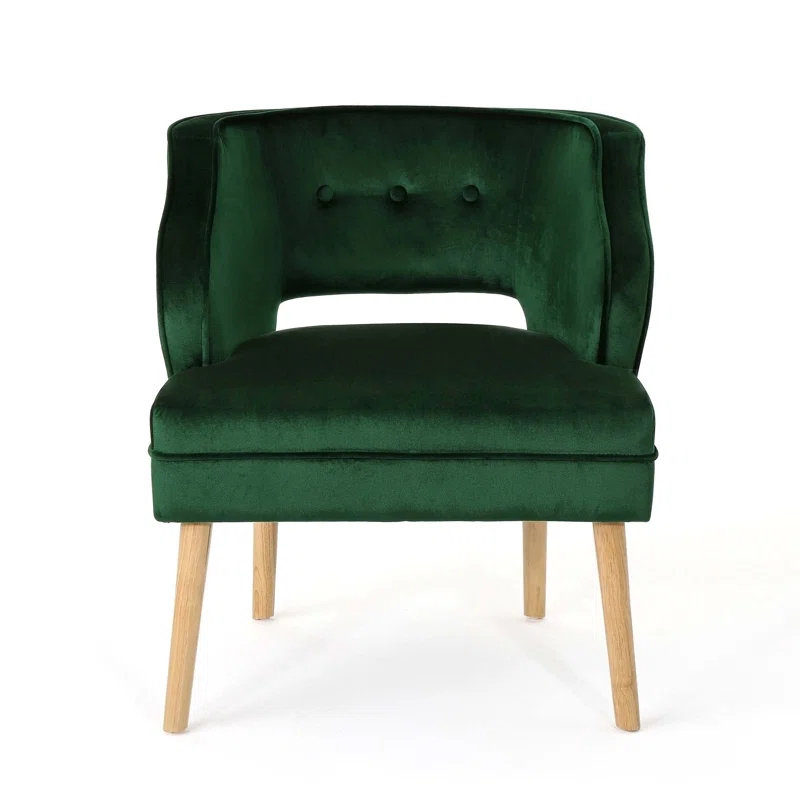 Mercer41 Versatile Mid-Century Trimmed Chair for Every Room in Your Home