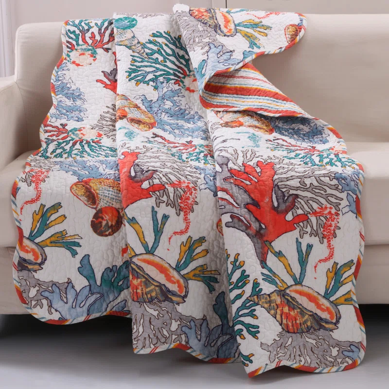 Atlantis Quilted Reversible Throw