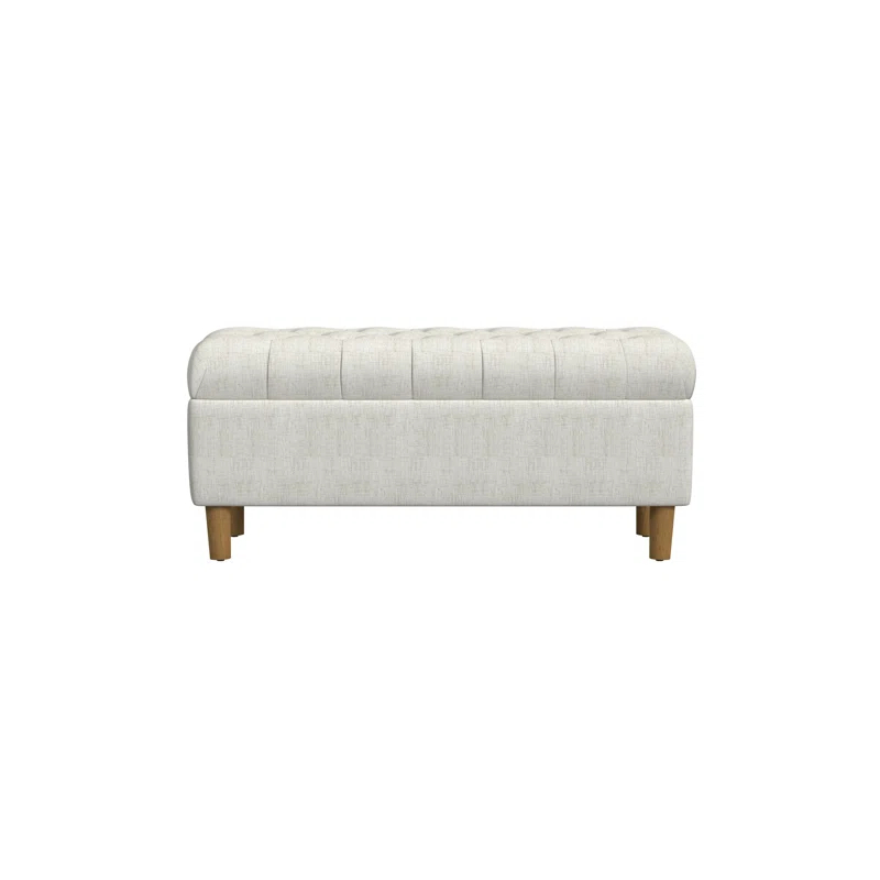HomePop Polyester Upholstered Storage Bench