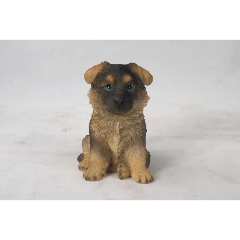 Hi-Line Gift Ltd. Sitting German Shepherd Puppy Statue