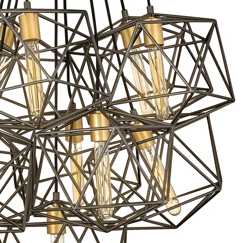 Hinkley Astrid 11-Light Geometric Multi-Tier Chandelier Pendant