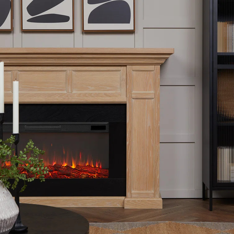 Alcott 75" Landscape Electric Fireplace by Real Flame