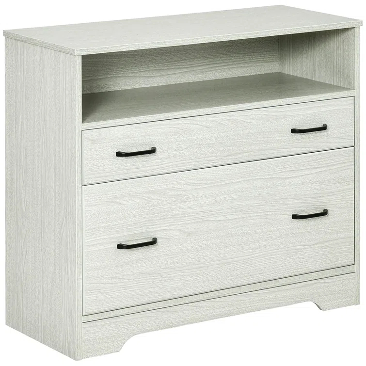 Vinsetto 33.5'' Wide 2 -Drawer File Cabinet