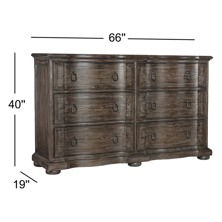 Corrine 6-Drawer Dresser