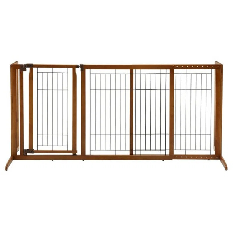 Richell Wood Free Standing Pet Gate