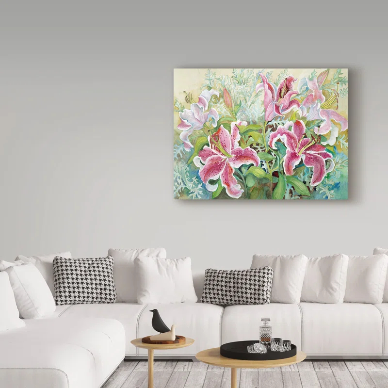Trademark Fine Art Joanne Porter " Stargazer Lilies " by Joanne Porter