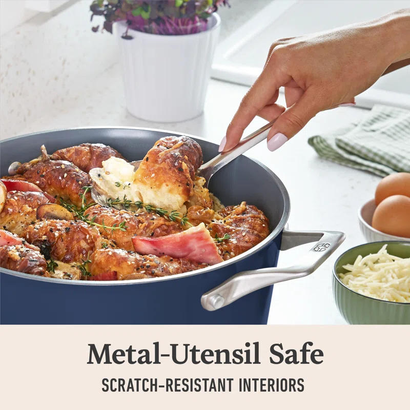 Calphalon Calphalon  Premier Nonstick 7-Qt. Dutch Oven with Lid, Midnight Blue