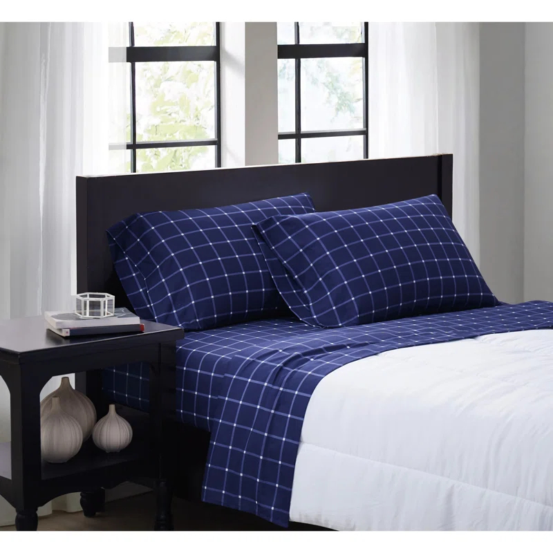 Truly Soft Plaid Microfiber Sheet Set & Reviews | Wayfair