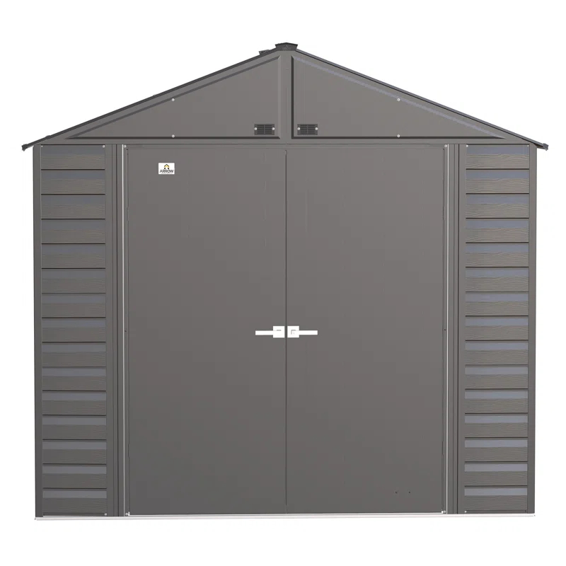 Arrow 8 ft. W x 8 ft. D Galvanized Steel Storage Shed