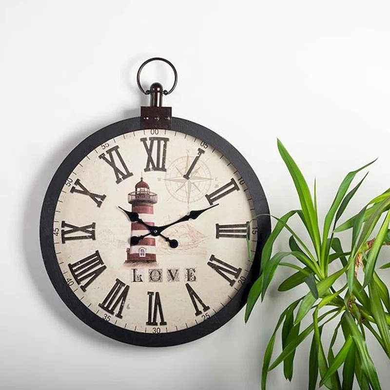 Longshore Tides McLoughney Wood Wall Clock