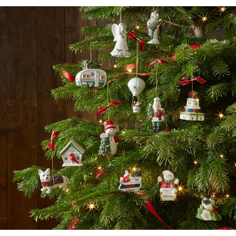 Spode Spode Christmas Tree Birdhouse Ornament 3.5"