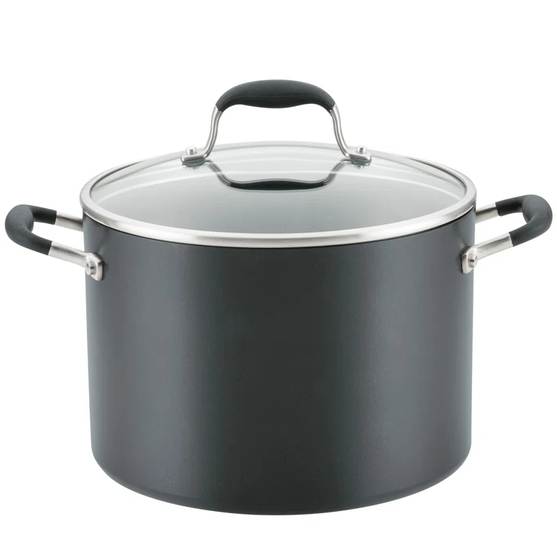 Anolon Anolon Advanced Home Hard Anodized Nonstick Stockpot With Lid, 10 Quart