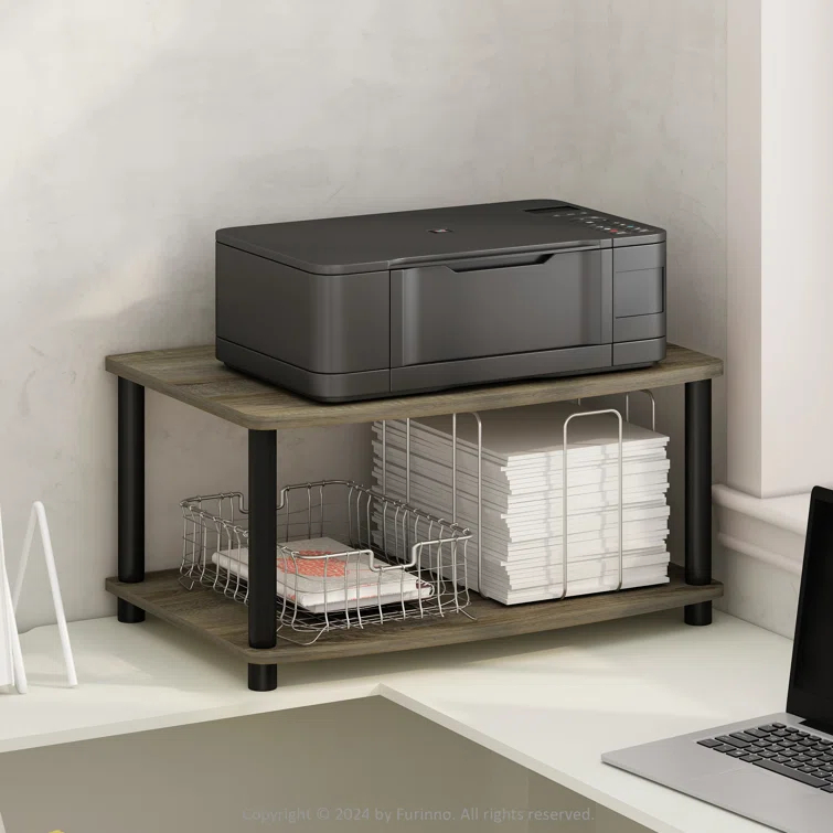 Furinno Turn-N-Tube 11'' H x 24'' W Printer Stand